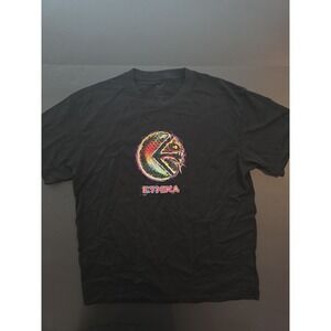 Ethika Circle Snake T‎ Shirt Sz M Black Soft Combed Cotton Emo Goth Dark Indie